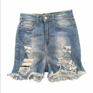 Fashion Nova High Rise Jean Shorts